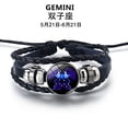 thumbnail image 2 of Xihbxyly Pulseras para Hombre y Mujer: Doce Pulseras de Cuerda de Cuero, 2 of 7