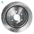 thumbnail image 2 of Rear 325mm Drilled Slotted Brake Disc Rotors For 2003-2005 Chevrolet Astro, 2 of 6