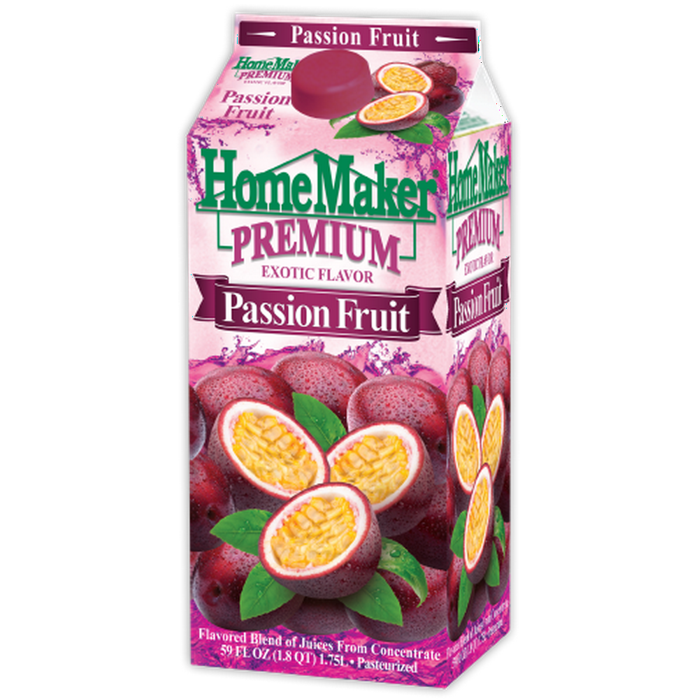 Home Maker Premium Exotic Flavor Passion Fruit Juice 59 Fl. Oz