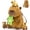 Brown-Capybara with Frog, variant on Muiteiur 4 Pcs Cat Stuffed Animal 15.7'' Cat Plush with 3 Babies