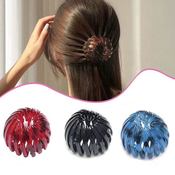 Pinzas Para El Pelo Con Forma De Nido De Pájaro, 3 Uds., Pinzas Para El Pelo, Soporte Para Coleta, Lazos Geométricos Vintage Para El Pelo Para Mujeres Y Niñas Yuarrent CE007967-07