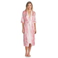 thumbnail image 2 of Casual Nights Women's Satin 2 Piece Robe and Nightgown Set, 2 of 5