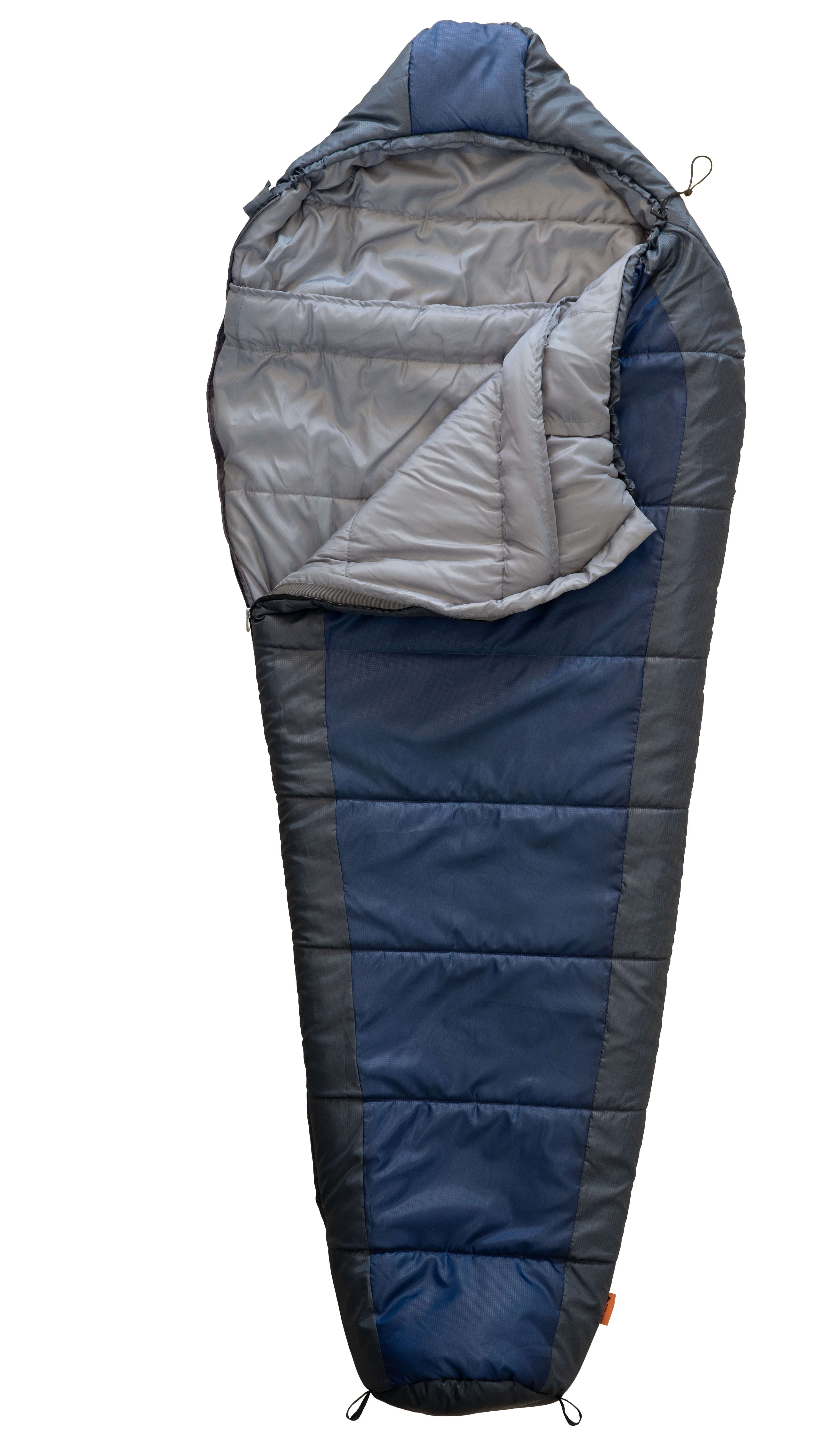 Ozark Trail 30-Degree Cold Weather Mummy Sleeping Bag, Blue, 85"x33"