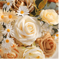 thumbnail image 4 of 25 Uds Rosas Artificiales Decorativas Espuma Flores Crema, 4 of 5