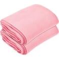 thumbnail image 4 of Imperial Home 50” x 60” Soft Fleece Throw Blanket for Home & Travel, Pink 24-Pack, 4 of 7