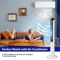 thumbnail image 3 of Pemberly Row Portable 48" Tower Fan with Remote and LED Control in White, 3 of 10