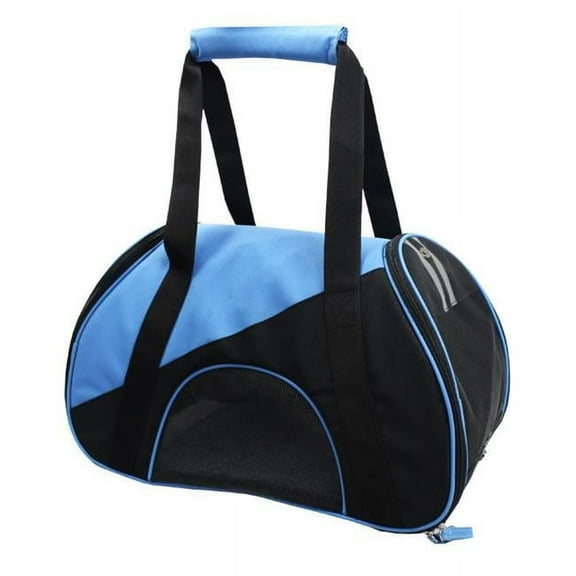 Airline Approved Zip-N-Go Contoured Pet Carrier, Blue - Medium