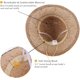 thumbnail image 4 of Baby Girl Straw Hat 3-6 Years Girls Summer Beach Hats with Bowknot Sun Protection Hats for Kids, 4 of 5