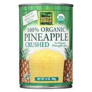 Native Forest Pineapple Organic Crushed, 14-Ounce (Pack of 6)