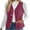 Hot Pink, variant on qucoqpe Women's Quilted Puffer Vest Lightweight Button Down Sleeveless Fleece Jacket Tops with Pockets