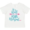 thumbnail image 3 of Inktastic It is Well with My Soul Pink Arrow Boys or Girls Toddler T-Shirt, 3 of 5