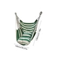 thumbnail image 3 of Cadancy Hammock Chair Rope Hanging Swing Seat for Indoor Bedroom Outdoor Patio Porch Garden Balcony Backyard Relaxing Reading Nook Macrame Cotton Weave Lounge Furniture, 3 of 6