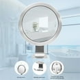 thumbnail image 6 of Suction Cup Anti-fog Vanity Mirror with Hooks No-Punch Bathroom Shower Shaving Makeup Mirror, 6 of 7