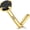 Gold - Black CZ, variant on 14k Gold Plated Sterling Silver L Shaped Nose Rings Studs for Women Men 20g, Small L Shape Nose Stud, 20 Gauge Nose Piercing Stud, Hypoallergenic Nose Nostril Piercing Jewelry