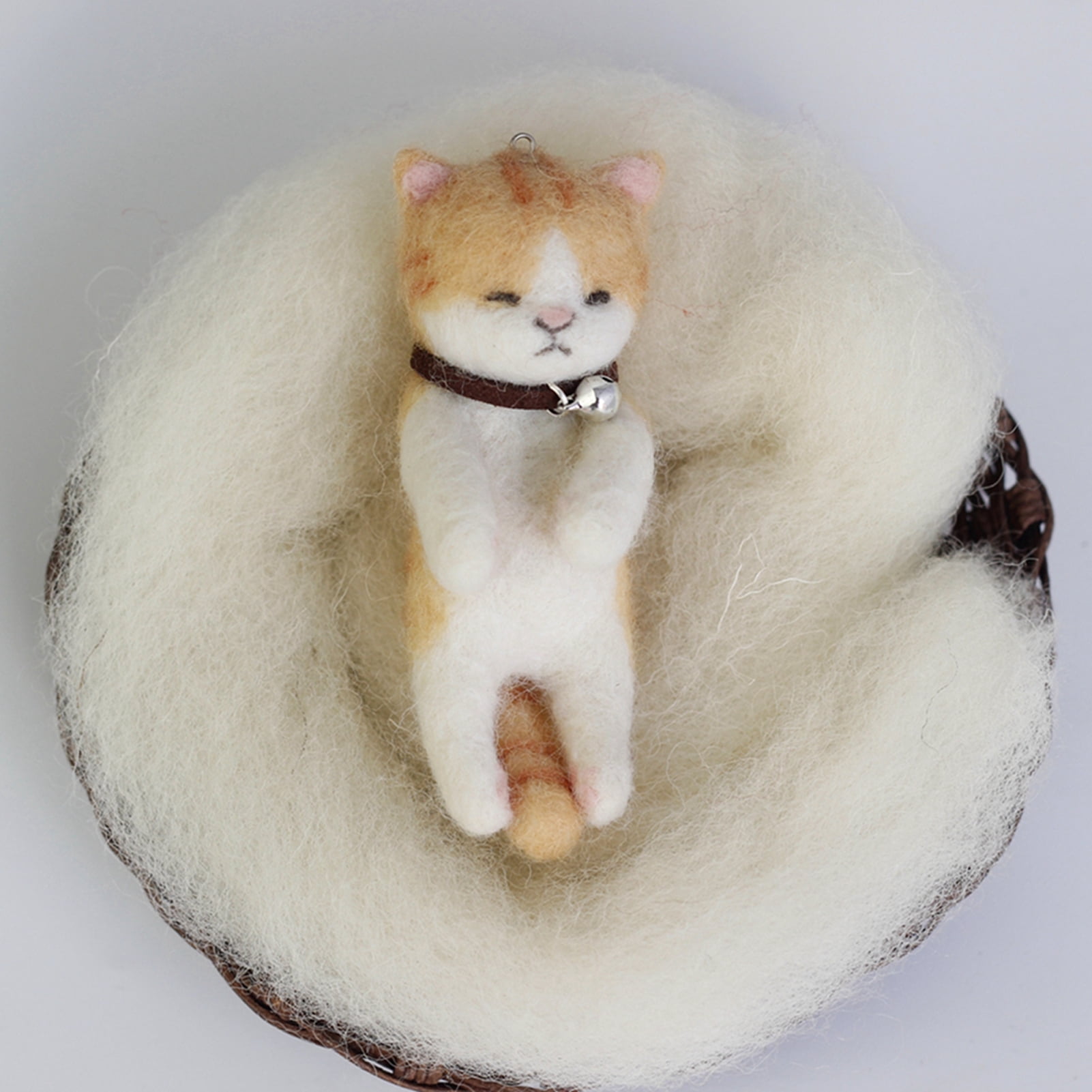 3 Lovely Kitten Needle Felting Kits for Beginners - We Are Friends - 4 inch DIY Craft Kit for Christmas Day