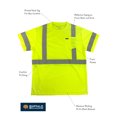 thumbnail image 3 of Men's Hi Vis Reflective Safety Pocket T Shirt High Visibility, 3 of 4