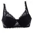 thumbnail image 3 of DABOOM Women's Full Coverage Non-Foam Floral Lace Plus Size Underwired Bra, Sexy Gather Bra 5/8 Cup Lace Brassiere Underwear, 3 of 8