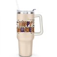 thumbnail image 2 of 40 OZ Happy Halloween Tumbler with Handle Vacuum Insulated Travel Coffee Mug Gift for Birthday Christmas Halloween, 2 of 7