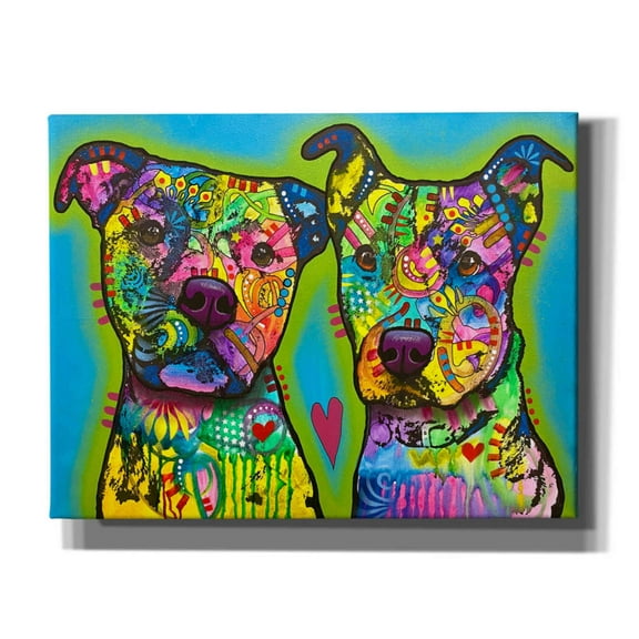 Epic Graffiti 'Pupper Team Six' by Dean Russo, Canvas Wall Art, 34"x26"