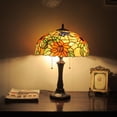 thumbnail image 3 of RADIANCE Goods Floral 2 Light Dark Bronze Table Lamp 16" Wide, 3 of 4