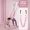 pink, variant on Ladies Aerial Yoga Stretch Band - Heavy Duty Resistance Band for Waist, Back and Leg Training, Pilates and Fitness Workouts Yoga Equipment Premium Elastic Band