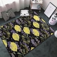 thumbnail image 3 of Lavender Flowers Lemon Shaggy Area Rug, Rugs for Living Room Bedroom Non Slip Door Mat Indoor Carpet Machine Washable Nursery Home Decor Floor Mats for Entryway 60x39in-#, 3 of 5