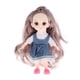thumbnail image 1 of 16cm 13 Muñeca Articulada con Juguetes de Bricolaje con Conjunto Completo Ropa Peluca Maquillaje, el para Niñas Cabello rizado gris, 1 of 7