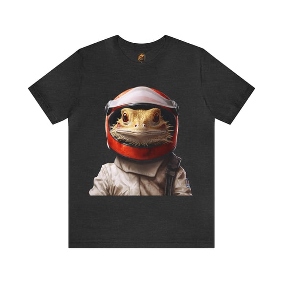 Bearded Dragon Racecar Driver - Unisex Jersey Short Sleeve Tee