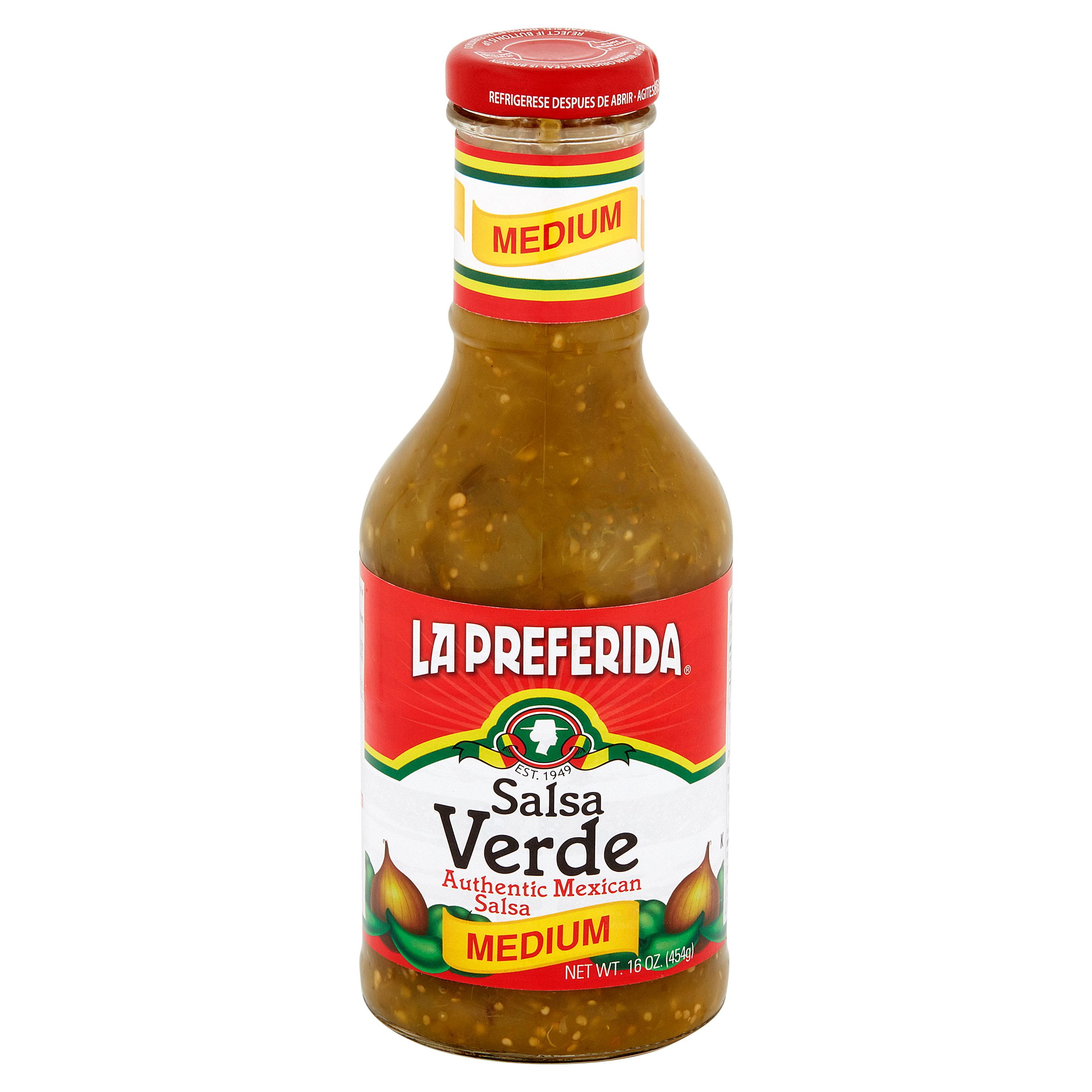 (12 pack) La Preferida Salsa Verde Medium Authentic Mexican Salsa, 16 oz