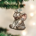 thumbnail image 2 of Old World Christmas Little Elephant - One Ornament 3 Inch, Glass - Strength Wisdom Prosperity 12157, 2 of 2
