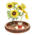 thumbnail image 5 of Creekview Home Emporium 16in Round Rustic Wood Tray Centerpiece Decor Tray, 5 of 7