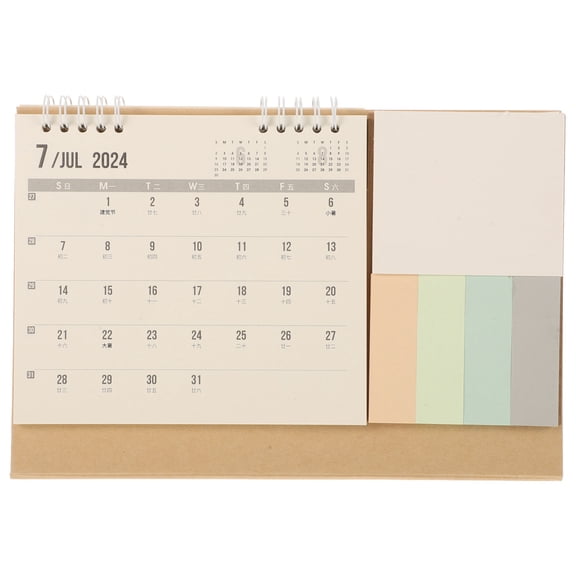 FUEENIRVA 2024-2025 Monthly Desk Calendar for Home & Office, Easy-to-Use Planner and Organizer for Effective Scheduling