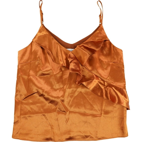 Heartloom Womens Satin Cami Tank Top, Orange, X-Large