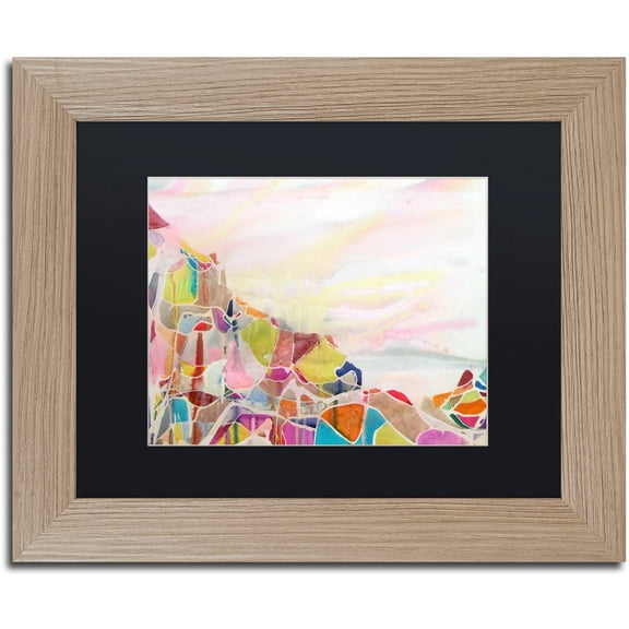 Trademark Fine Art "Pico Bolivar" Canvas Art by Lauren Moss Black Matte, Birch Frame