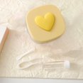 thumbnail image 1 of JWshufel Portable Love Glasses Storage Box with Built In Mirror Lightweight Long Lasting Multi Functional Case for Lenses Makeup and Small Items Compact Travel Friendly Container, 1 of 6