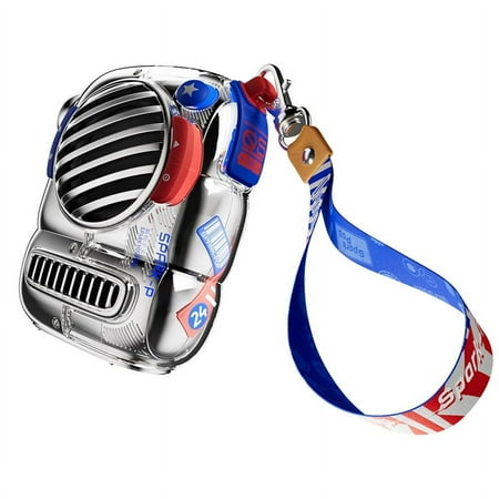 Mini Speaker Portable Bluetooth Speaker with Hook Balanced for Camping Hiking Outdoor Blue