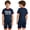 Navy Blue, variant on Special Needs Adaptive Clothing for Boys Anti-strip Autism Sensory Romper Short Sleeve Zip Back Jumpsuit Gray 6