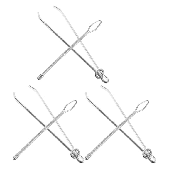 OUNONA 6Pcs Hoodie String Replacement Tool with Stainless Steel Elastic Band Threader for Sewing Use