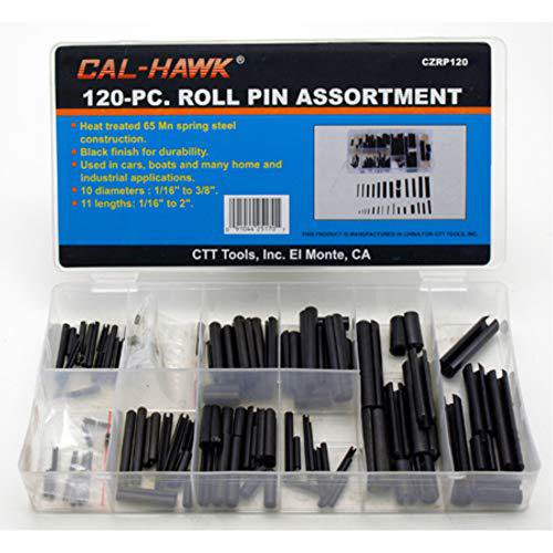 Cal Hawk Tools CZRP120 Roll Pin Assortment 120 Pcs
