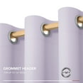 thumbnail image 3 of ZOPZO 100% Blackout Curtains Light Blocking, Lavender, 52W x 63L Inch, Thermal Insulated Window Drapes for Home Living Room Office, 2 Panels, 3 of 7