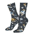 thumbnail image 5 of Salouo Space Cars Pattern Fun Novelty Crew Socks,Casual Athletic Socks Neutral Socks, 5 of 7