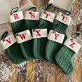 thumbnail image 2 of Calcetines de Navidad con letras llamativas, medias de punto colgantes bordadas, decoraciones festivas, 2 of 4