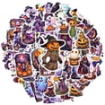thumbnail image 2 of 35pcs-50pcs Halloween Stickers Stationery Stickers Ghost Decals Funny Stickers for Suitcase Fridge Laptop, 2 of 9