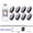 8 lights of 1 set, variant on Remote Control RGB LED Strobe Light Wireless Rechargeable Footwell Lights Exterior Interior Decorative for SUV Truck Motorcycle