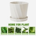 thumbnail image 5 of Maceta de plástico para interiores y exteriores, bandejas y orificios de drenaje para plantas., 5 of 5