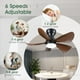thumbnail image 3 of Ventilador de techo Kviflon de 30 pulgadas con luces y control remoto/aplicación, 3 of 9
