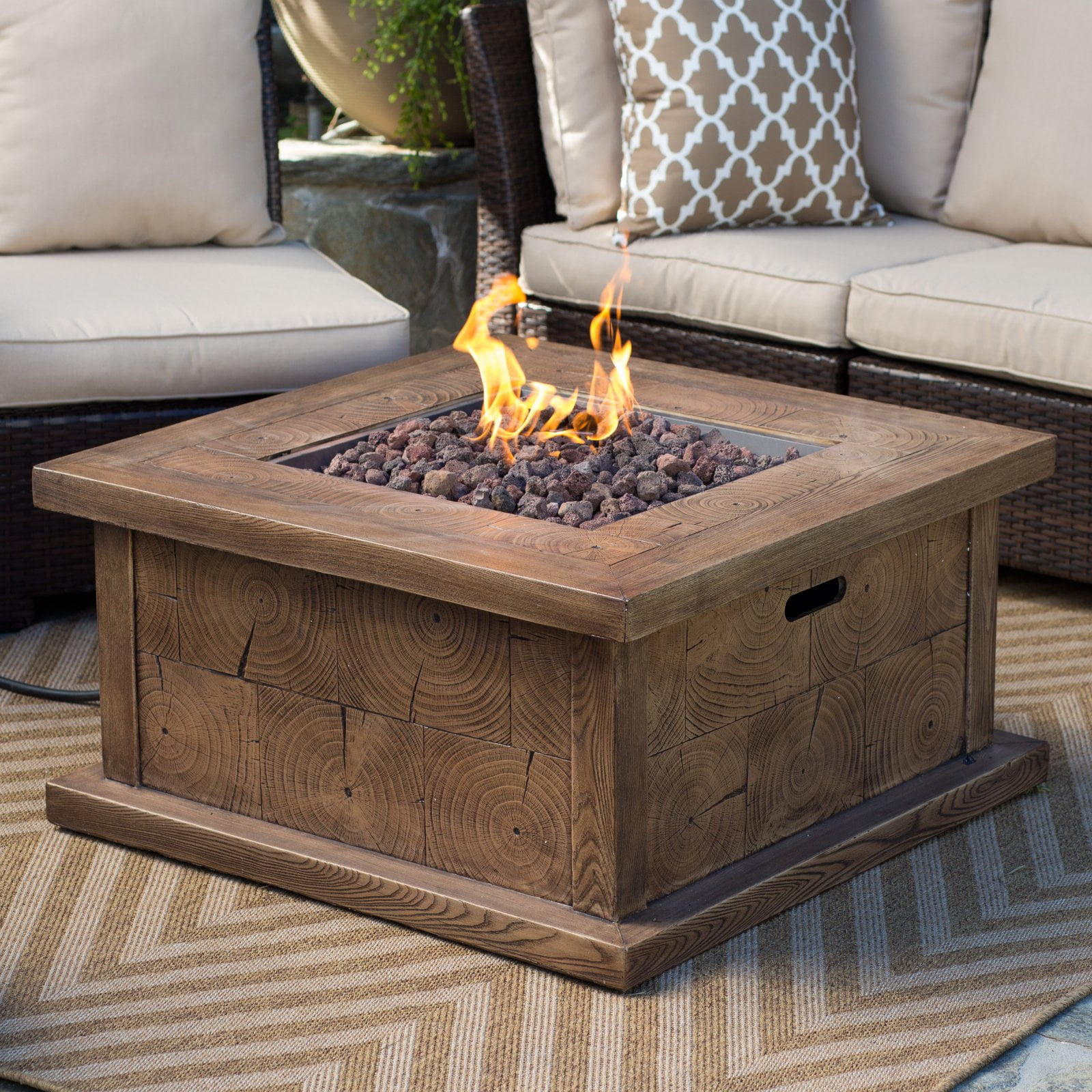 Red Ember Timberline 35 In Gas Fire Pit Table With Free Cover Red Ember Timberline 35 In Gas Fire Pit Table With Free Cover Com