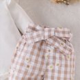 thumbnail image 6 of HCNTES Baby Girl Winter Clothes Baby Sweatsuit Baby Girl Clothes Long Sleeve Rib Knit Romper + Daisy Print Pants + Headband Newborn Infant Cute Set, 6 of 6