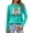 2-Mint Green, variant on Womens Long Sleeve T Shirts Happy Easter Festival Letter Print and Graphic Tee Tops 2026 Spring and Summer Casual Clothes Soft Comfortable Workout Leisure T-Shirt 2-Mint Green S