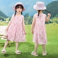 thumbnail image 4 of Vestido de niña Ropa infantil Ropa de casa Pijama de verano de seda de algodón para bebé Falda de princesa de playa para niña mc, 4 of 6